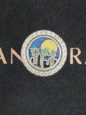 Pandora Ft. Lauderdale FTL City Night Scene Bracelet Charm Travel Bead S925 ALE